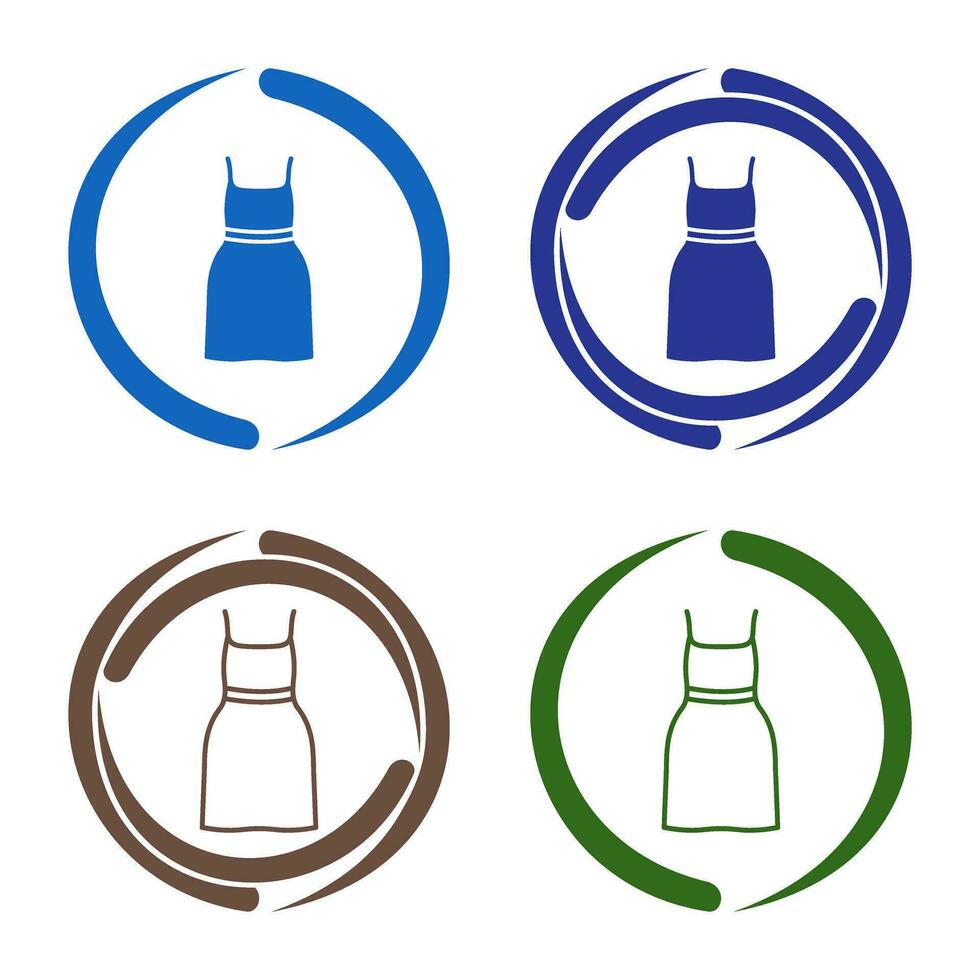 Cocktail Dress Vector Icon