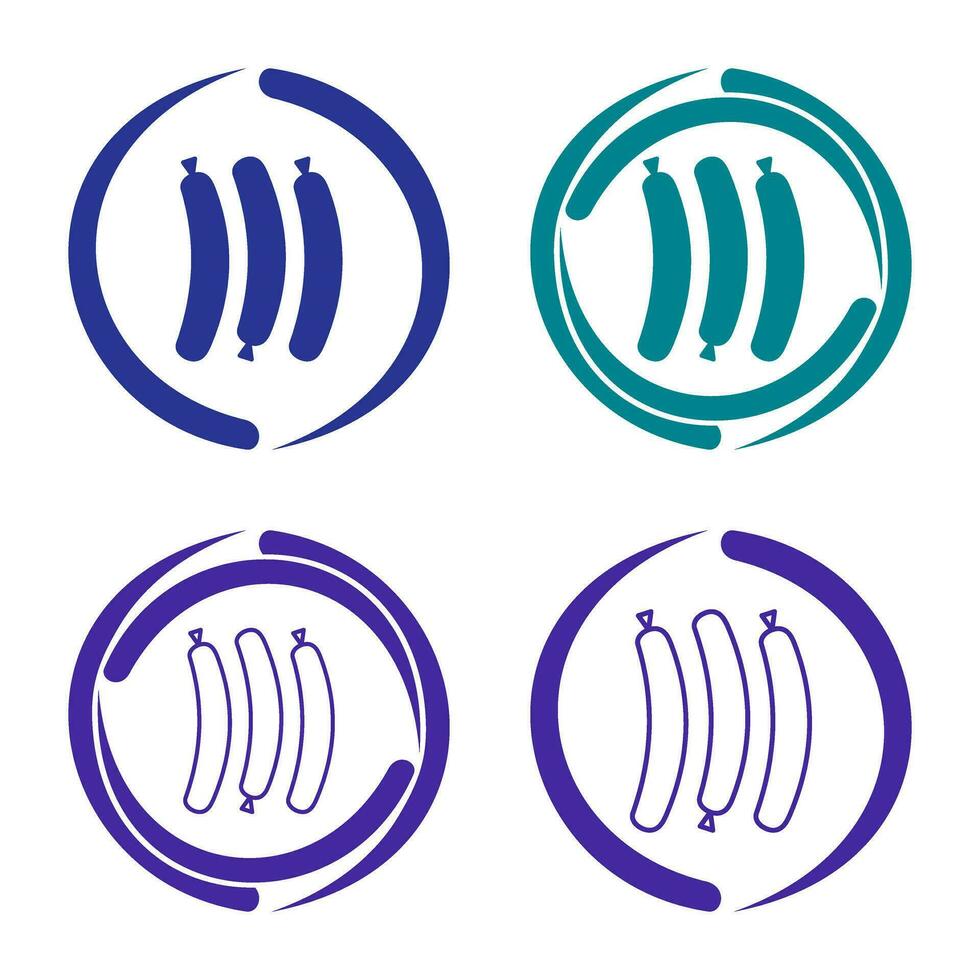 Hot Sausage Vector Icon