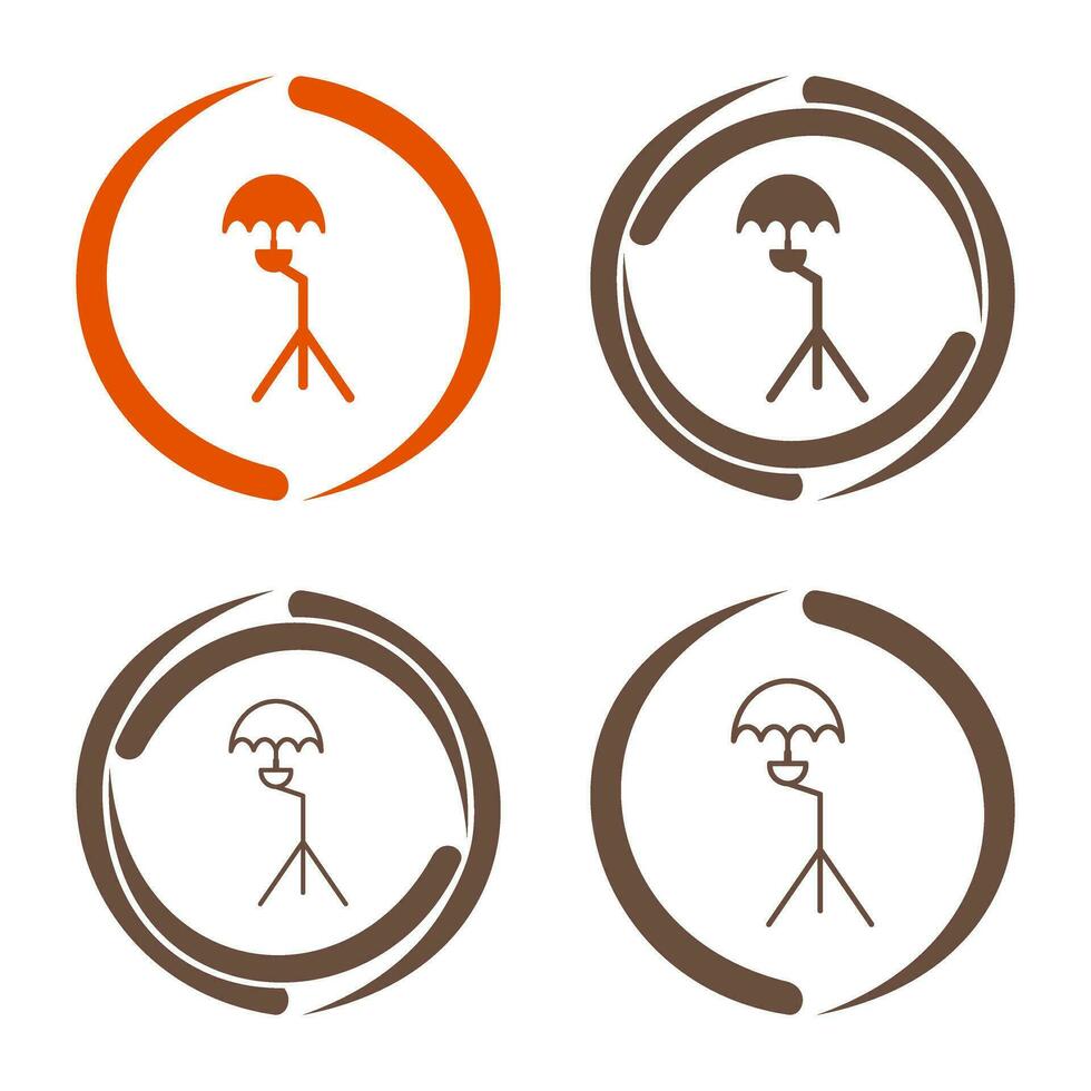 Unique Umbrella Stand Vector Icon