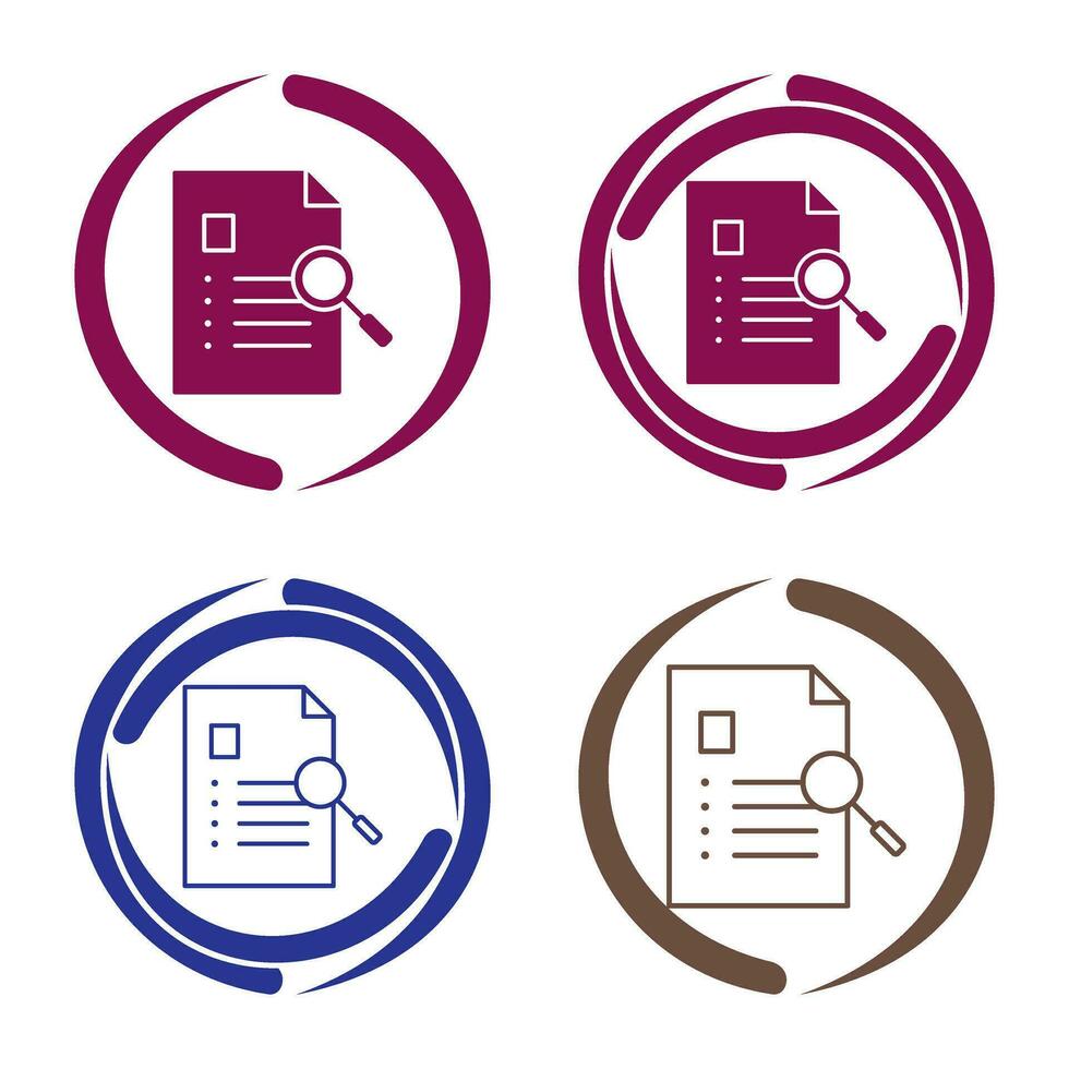Unique Case Study Vector Icon