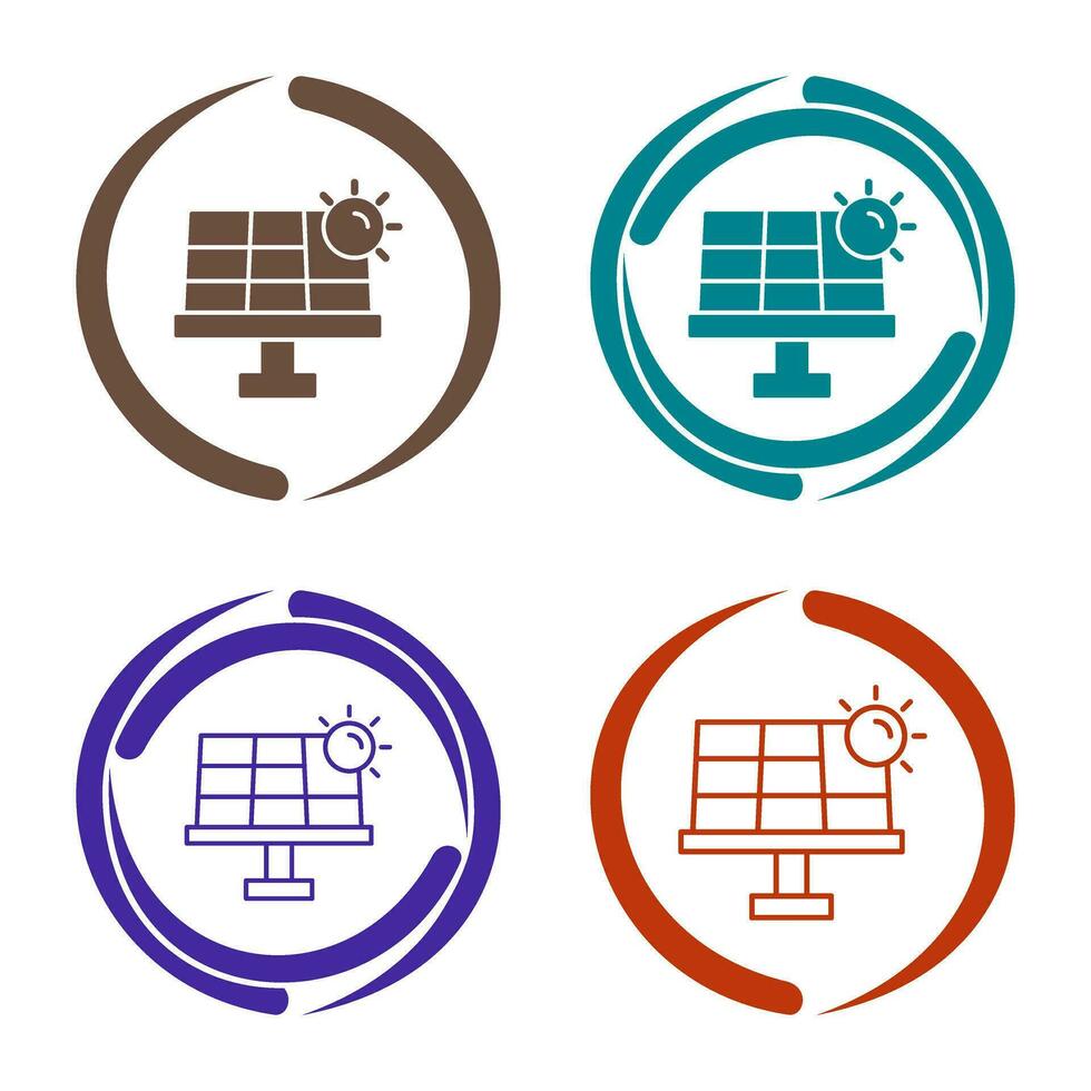 icono de vector de energía solar