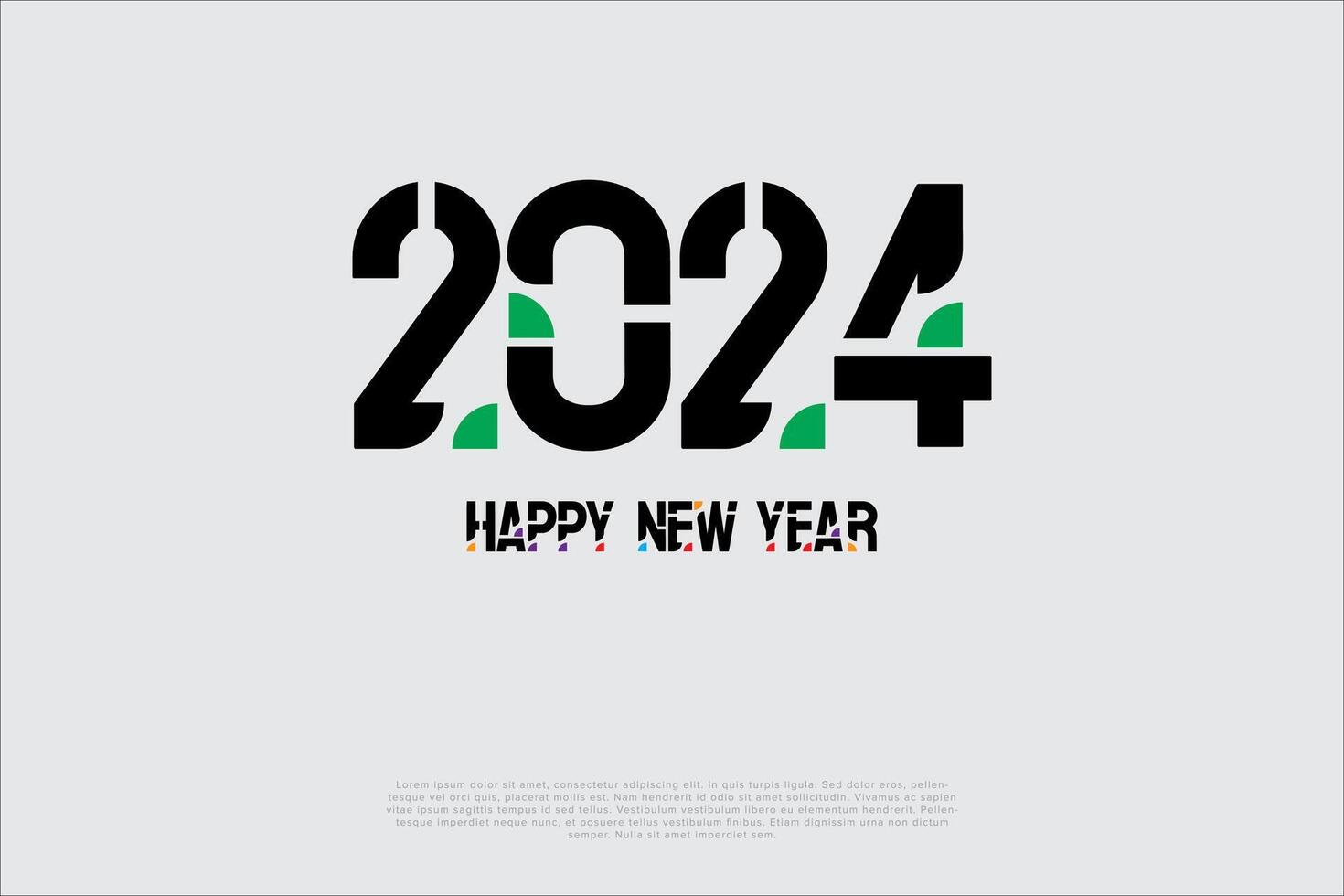 Happy New Year 2024 vector