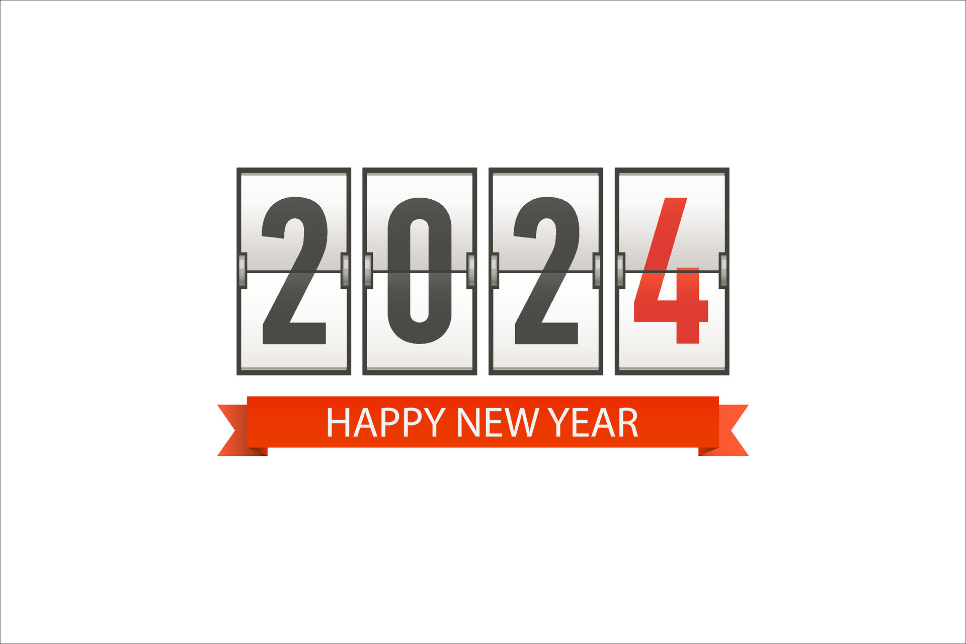 Premium Vector  Happy new year 2024 festive realistic decoration celebrate  2024 party