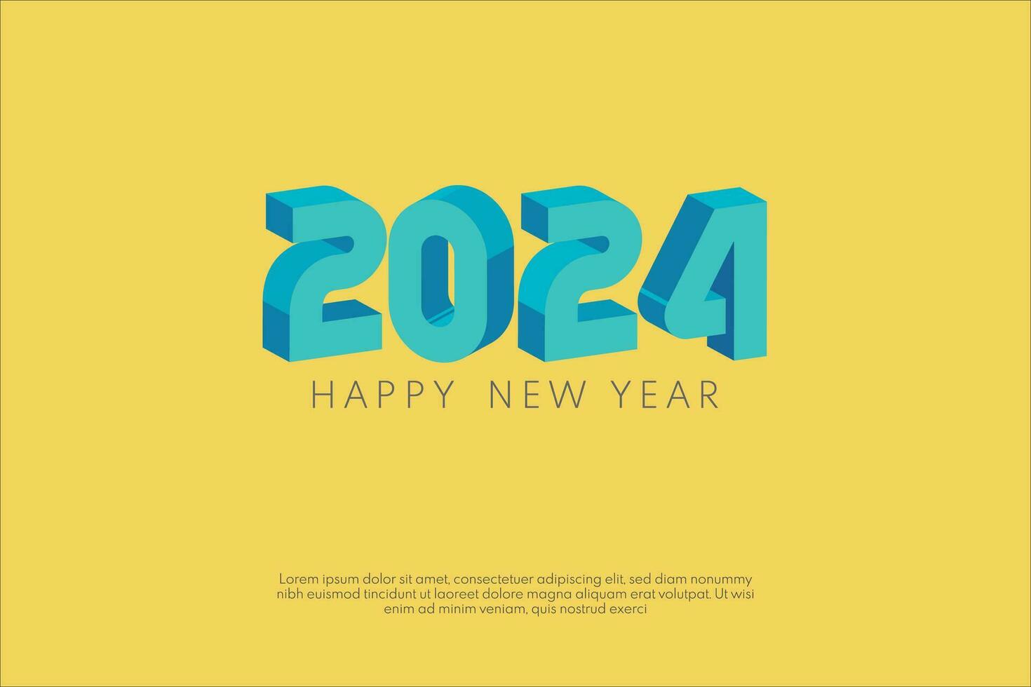 Happy New Year 2024. festive realistic decoration. Celebrate 2024 party  29868732 Vector Art at Vecteezy