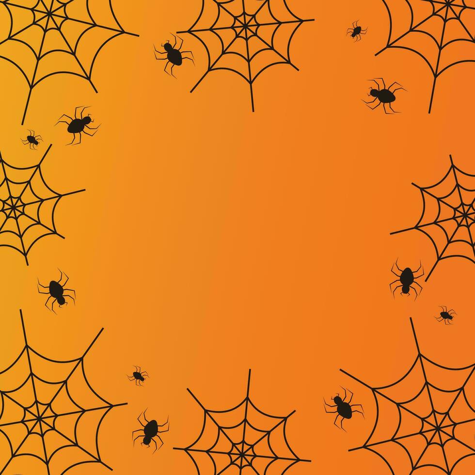 Halloween celebration background, free copy space area. vector for greeting cards, posters, banners, social media.