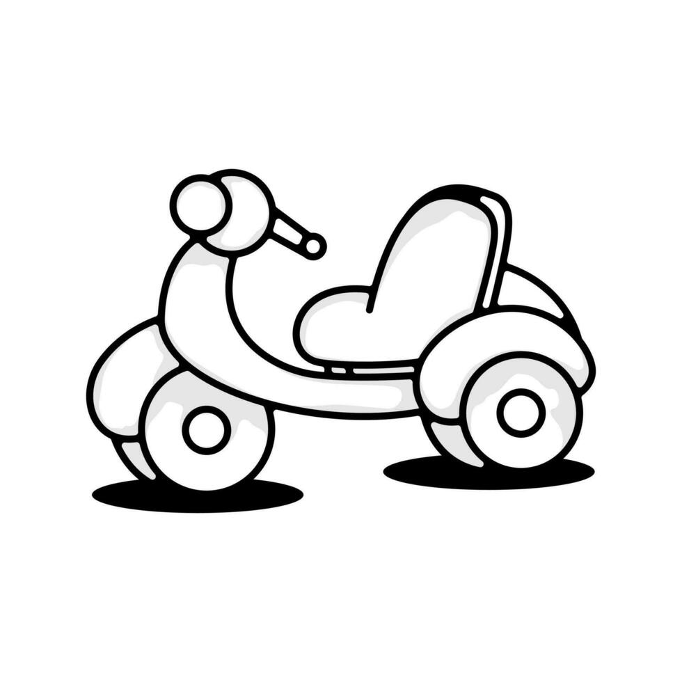 scooter icono logo diseño modelo vector