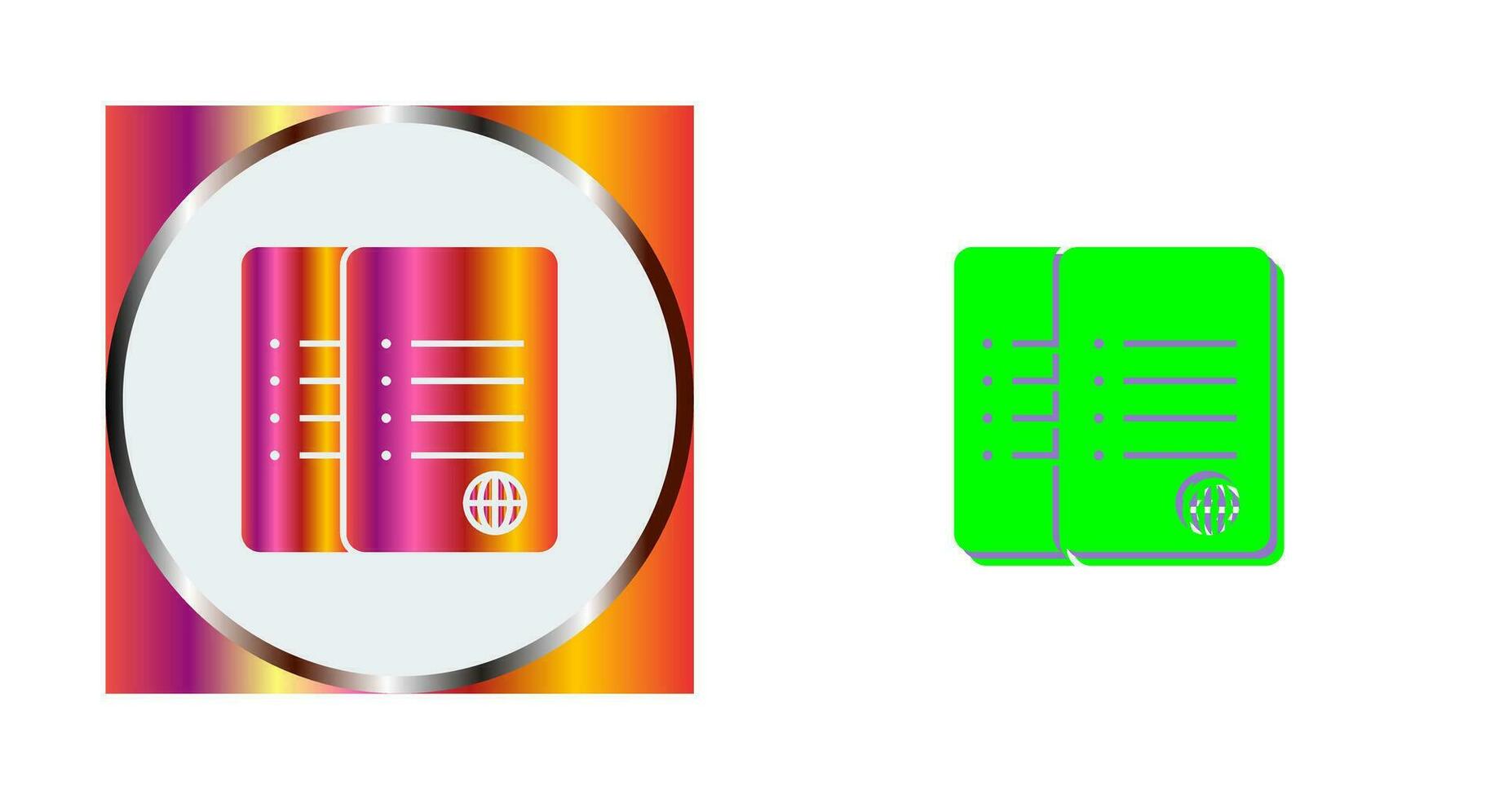 Unique Network Files Vector Icon