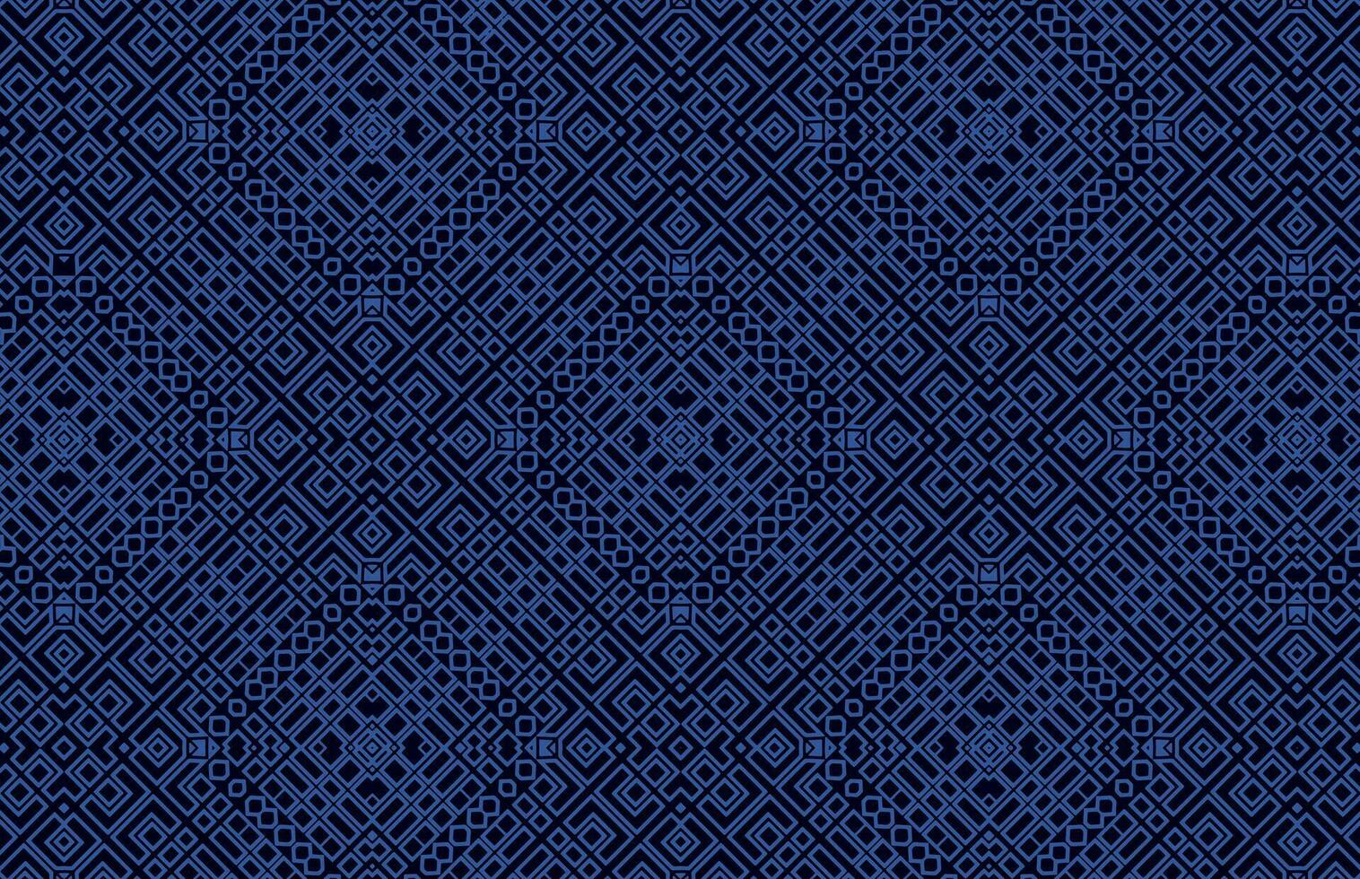 Dark blue square fabric design pattern vector