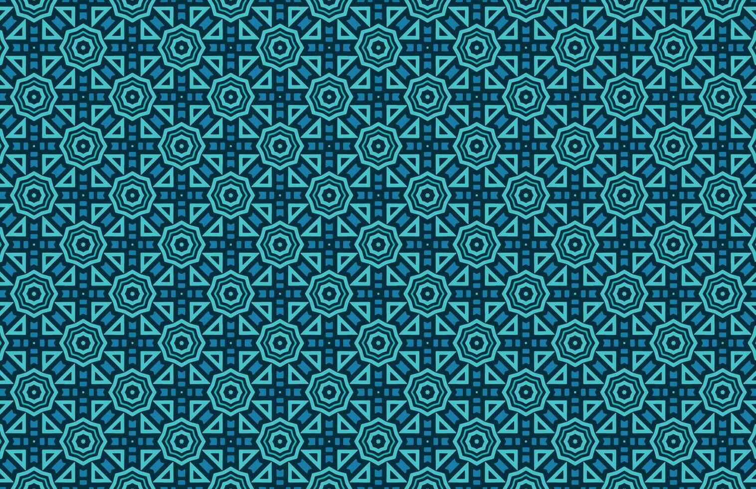 Blue design fabric Colorful pattern vector