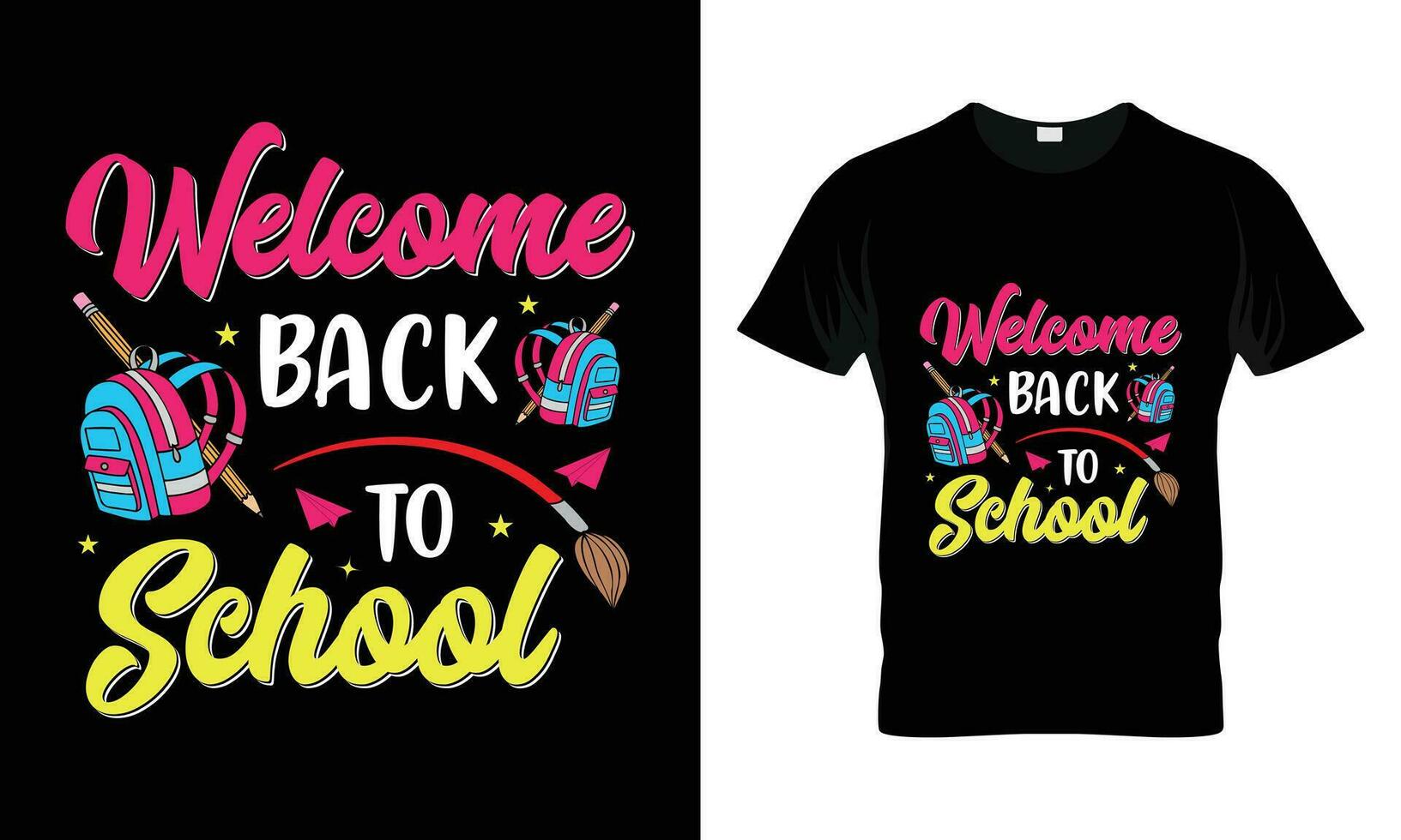 welcome back to school vector