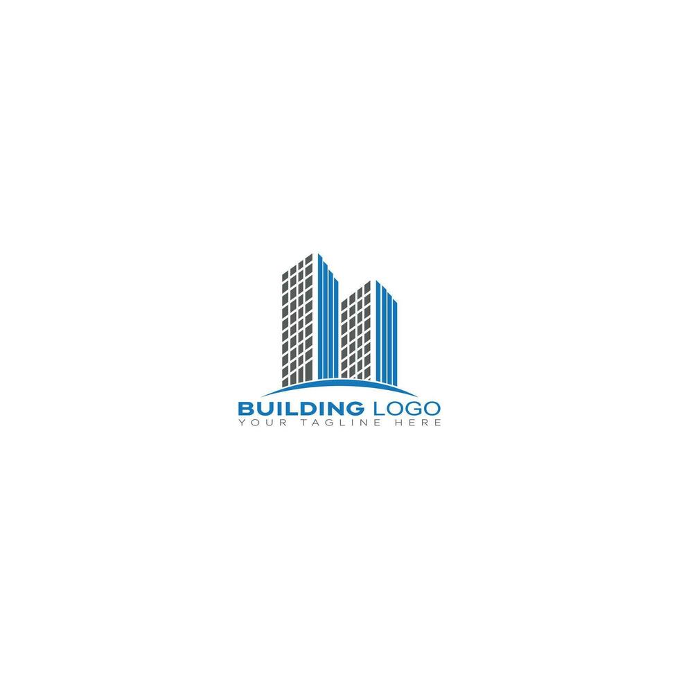 edificio logo modelo con moderno único concepto prima vector