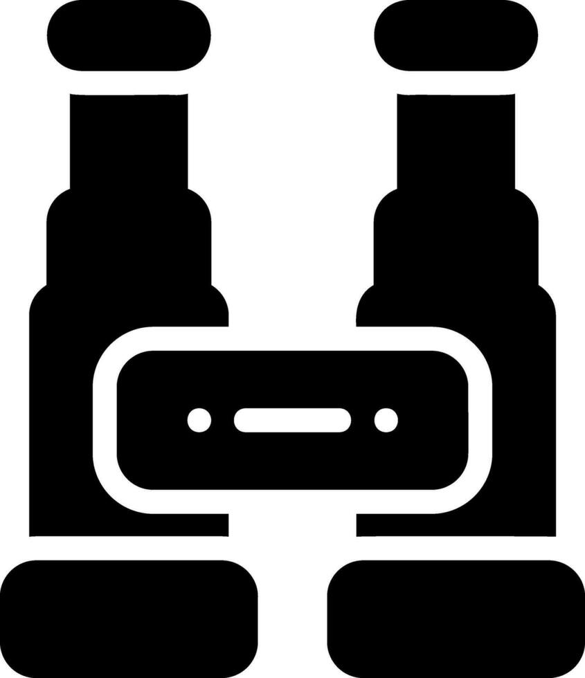 binoculars glyph icon vector