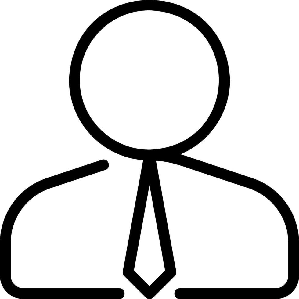businessman line icon vector