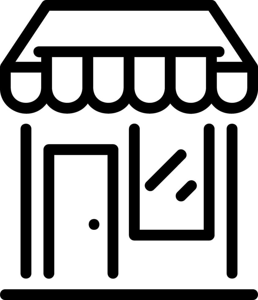 marketplace line icon vector