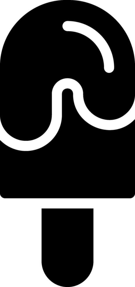 ice cream glyph icon vector