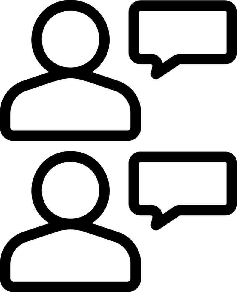 dialogue line icon vector