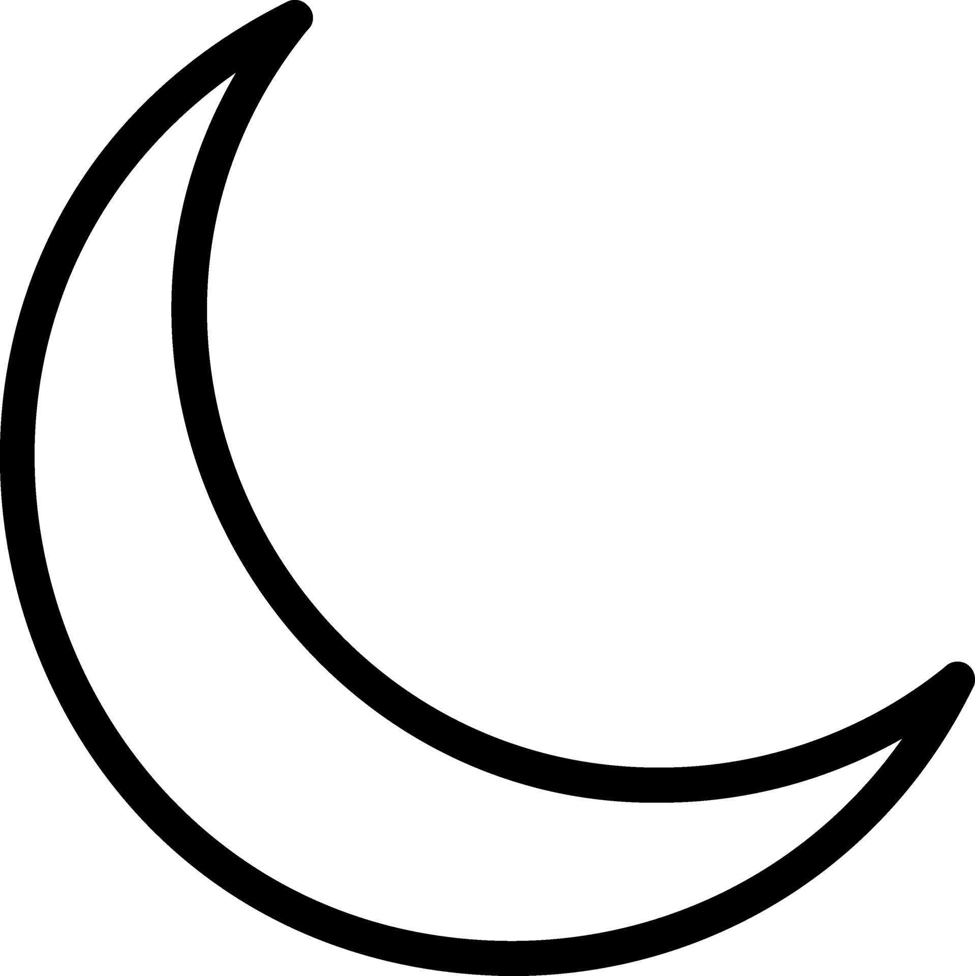 moon line icon 29869549 Vector Art at Vecteezy