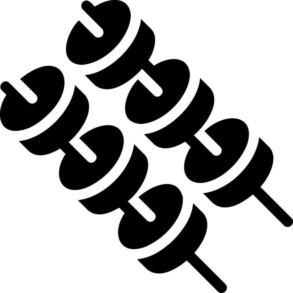 marshmallow glyph icon vector