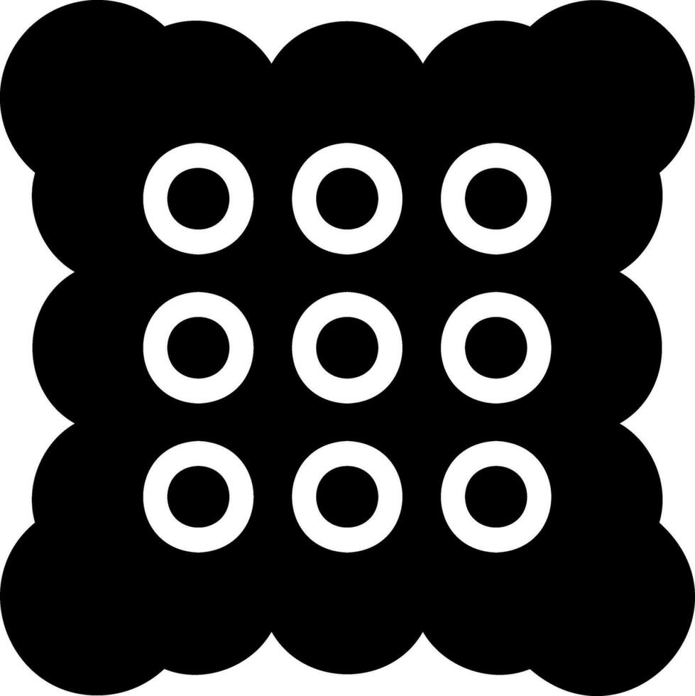 biscuit glyph icon vector