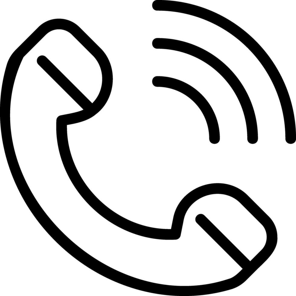 call line icon vector