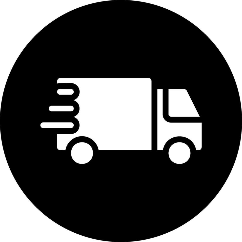 delivery glyph icon vector