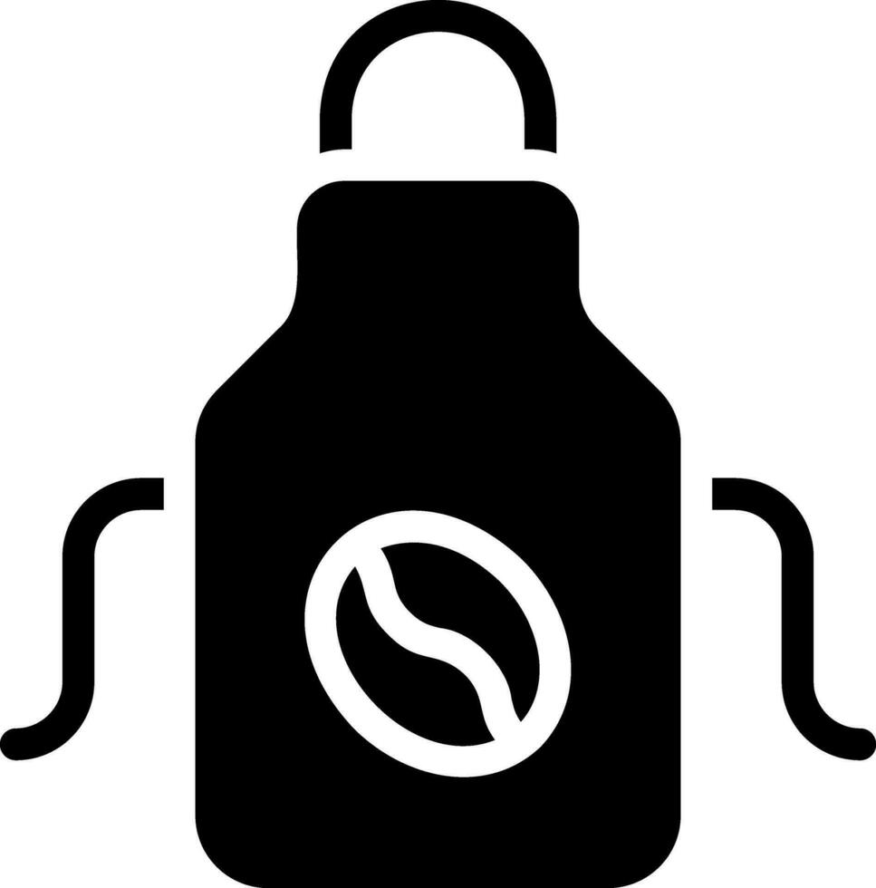 apron glyph icon vector