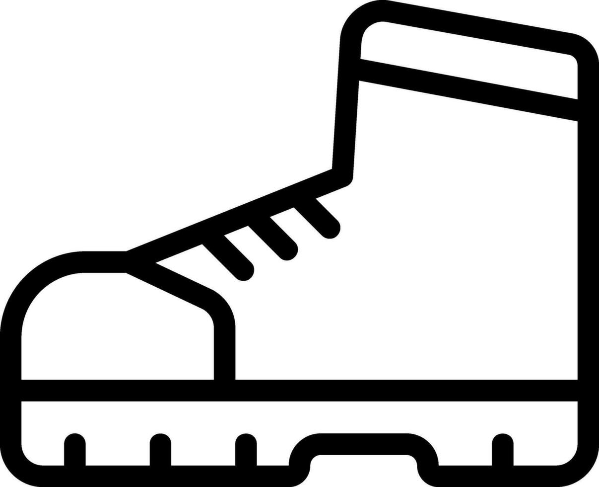 hiking boots line icon vector