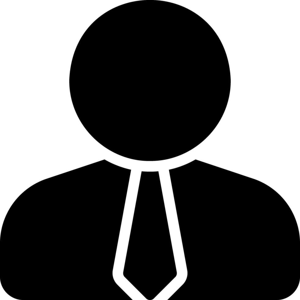 businessman glyph icon vector