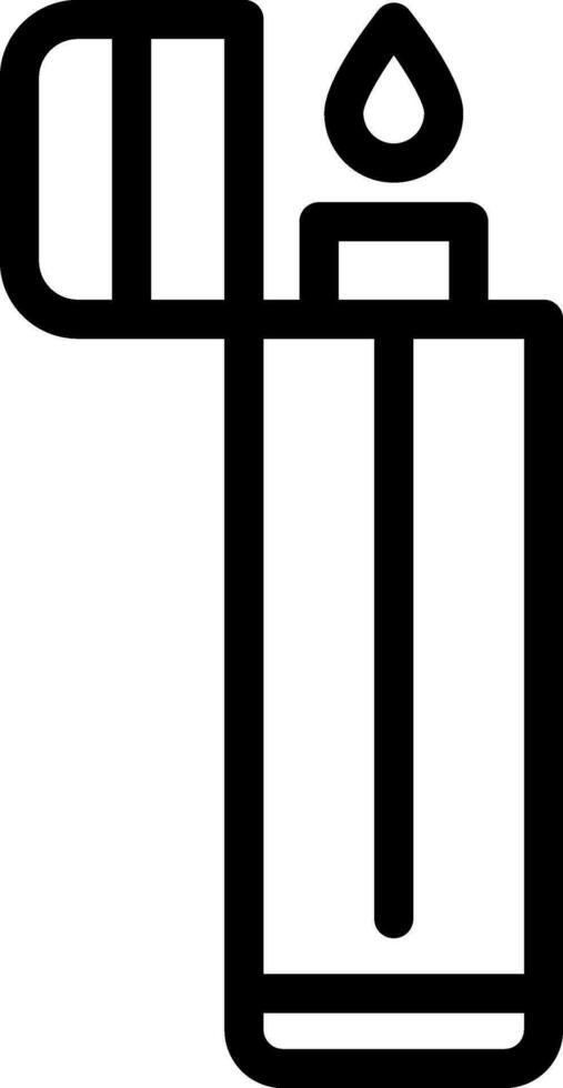lighter line icon vector