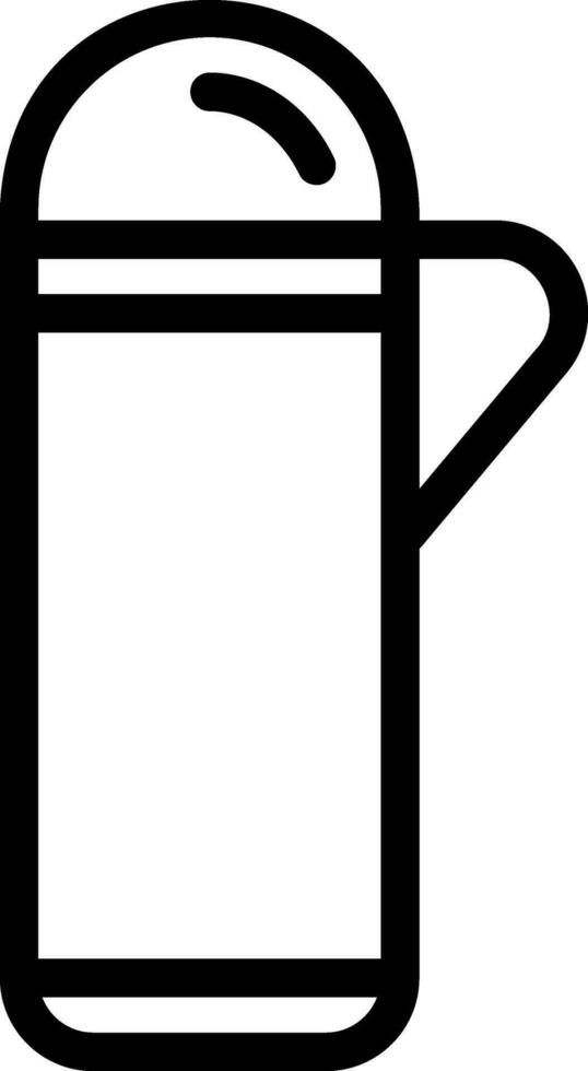 thermos line icon vector