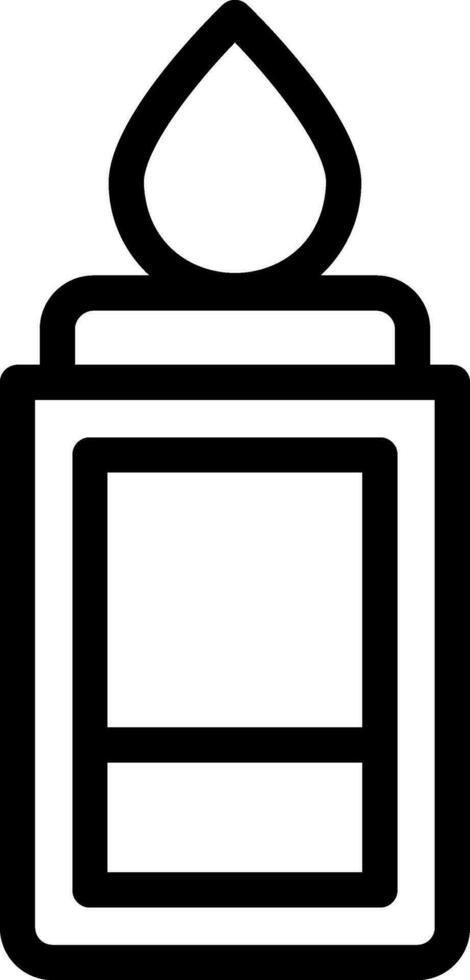 lighter line icon vector