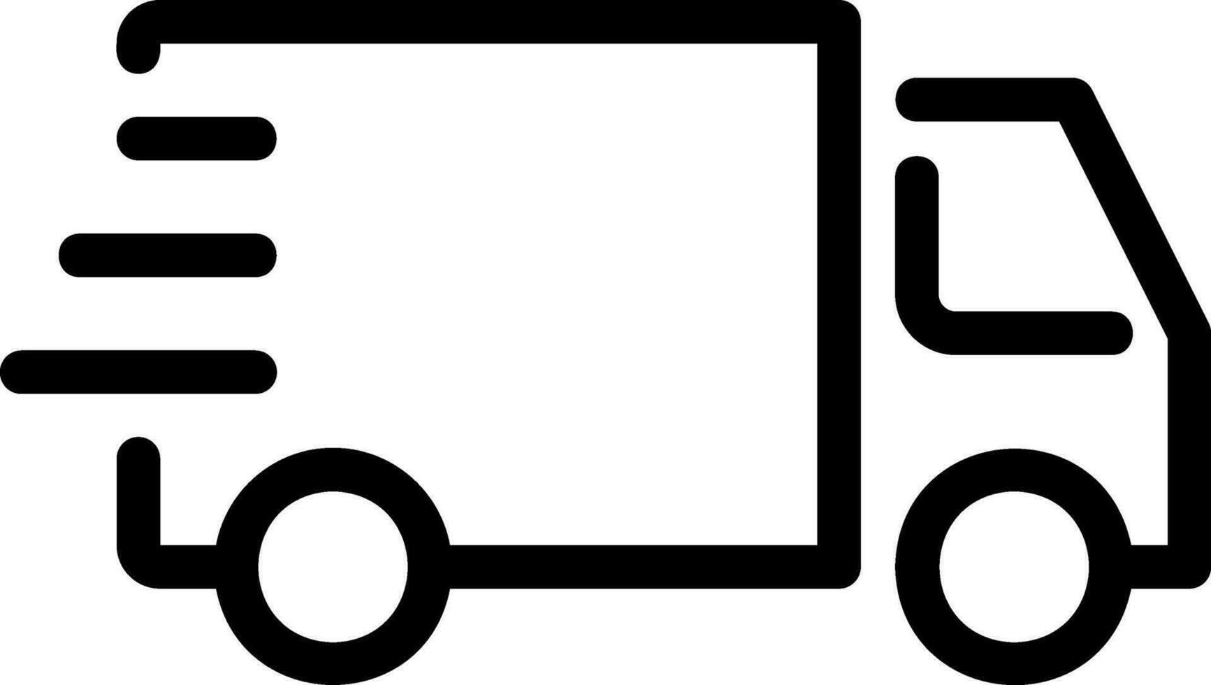 delivery line icon vector