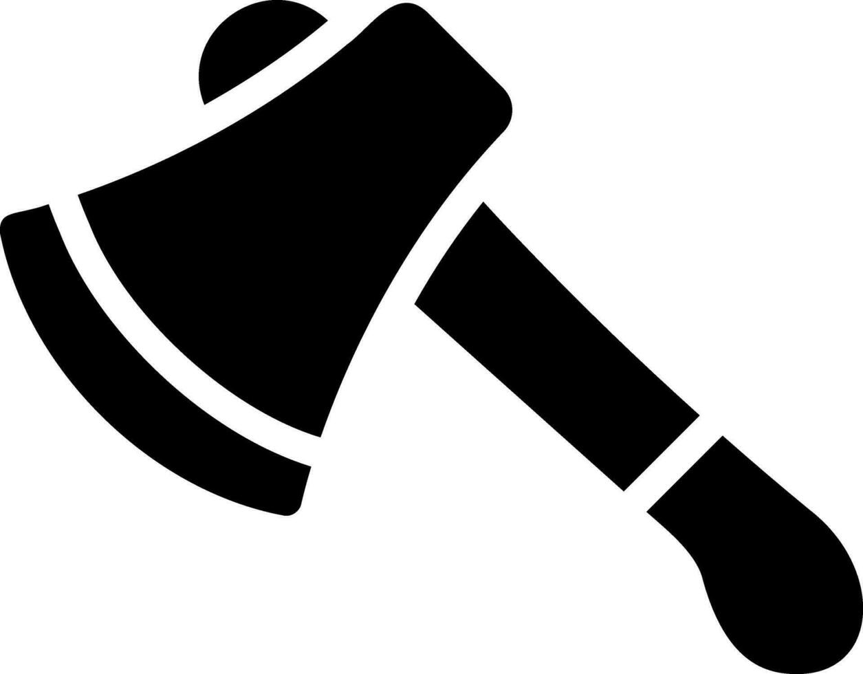 axe glyph icon vector