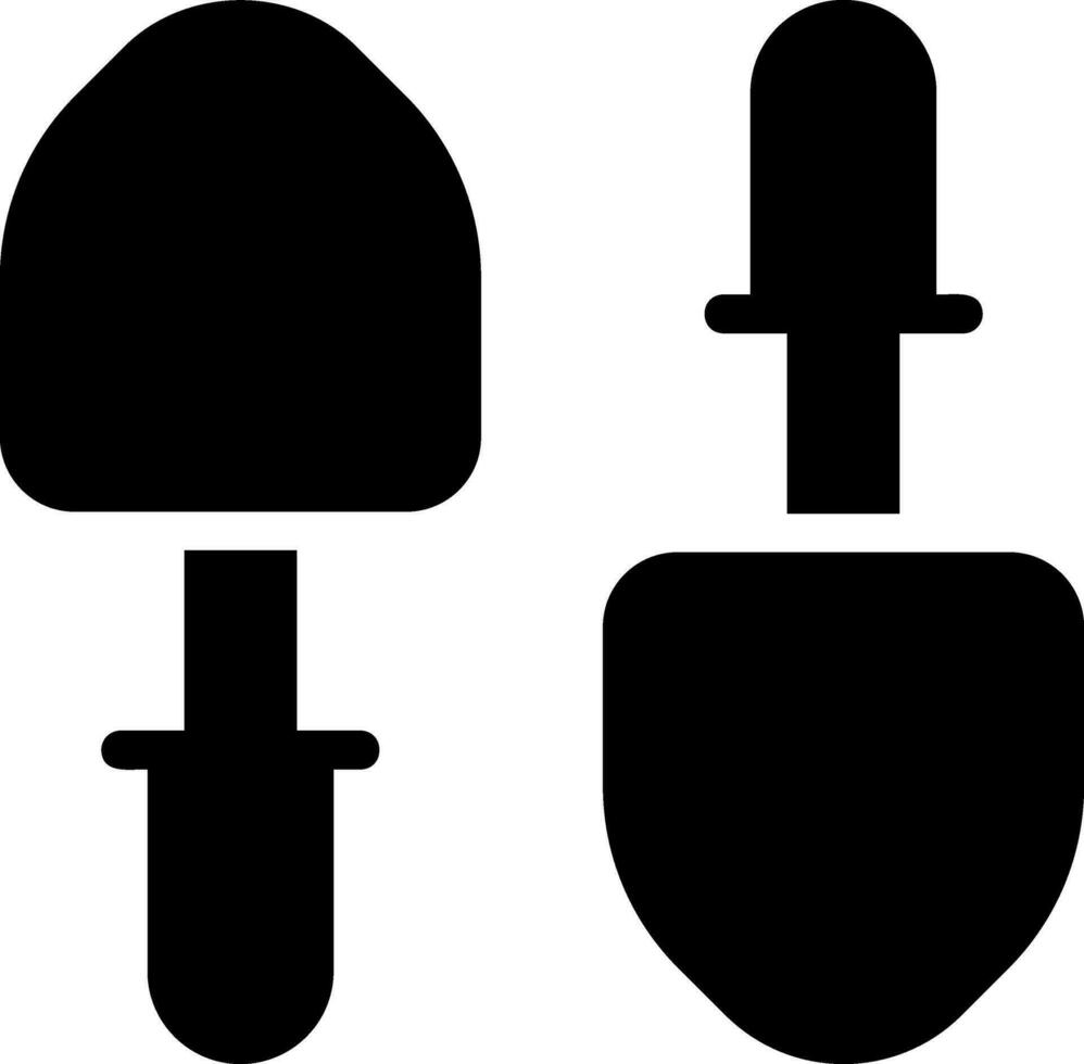 shovel glyph icon vector