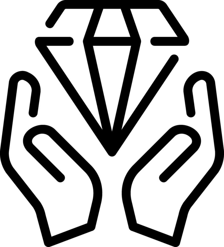 assets line icon vector