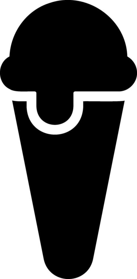 ice cream glyph icon vector