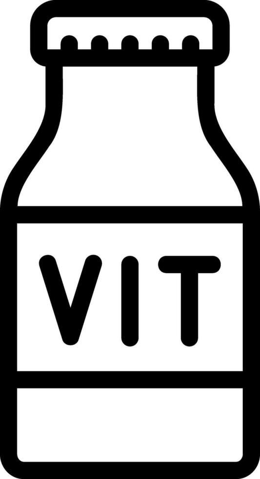 icono de línea de vitaminas vector