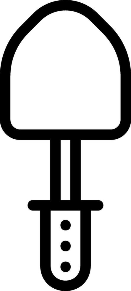 shovel line icon vector