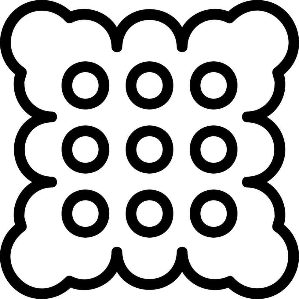 biscuit line icon vector