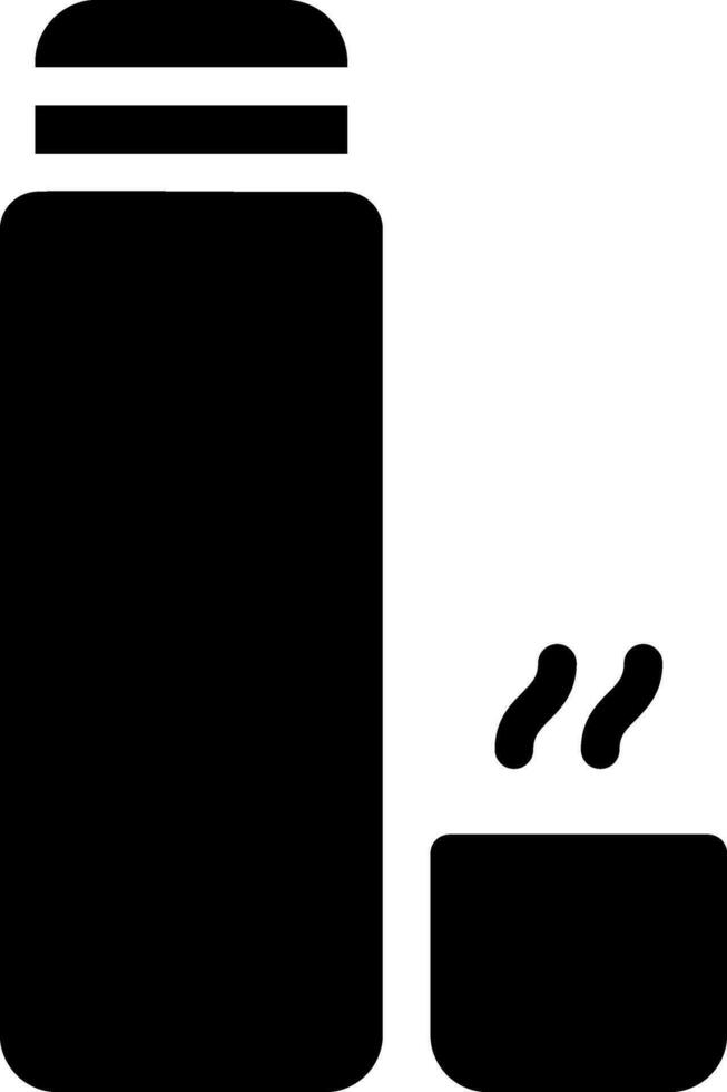 thermos glyph icon vector