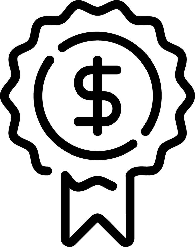 medal line icon vector