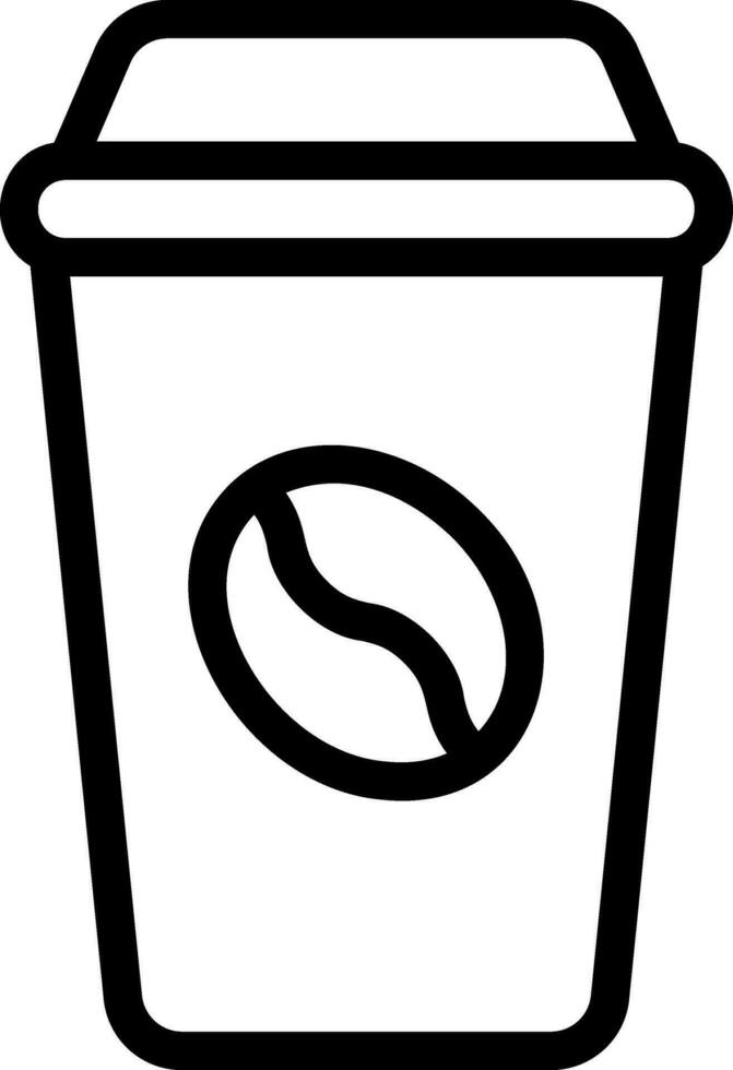 coffee cup line icon vector