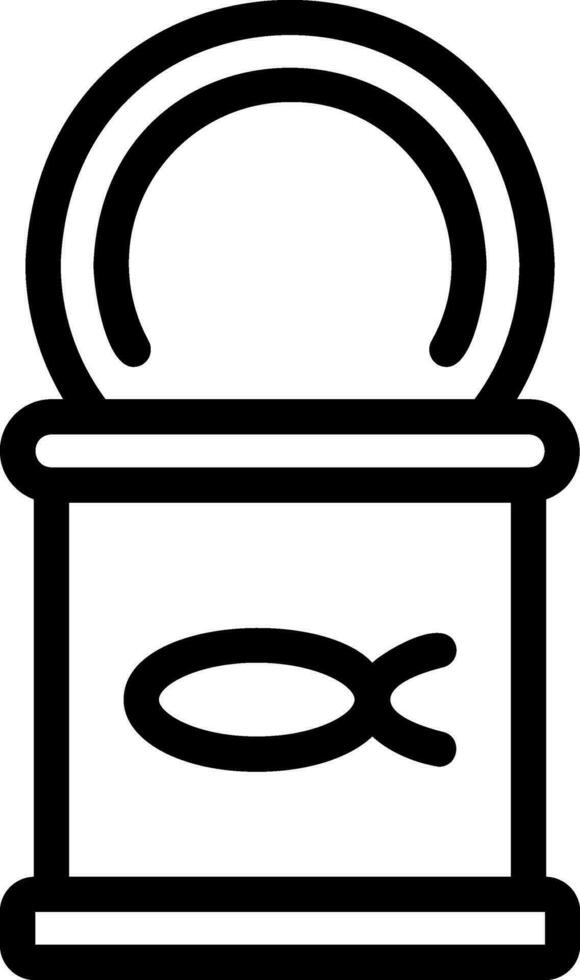 canned food line icon vector