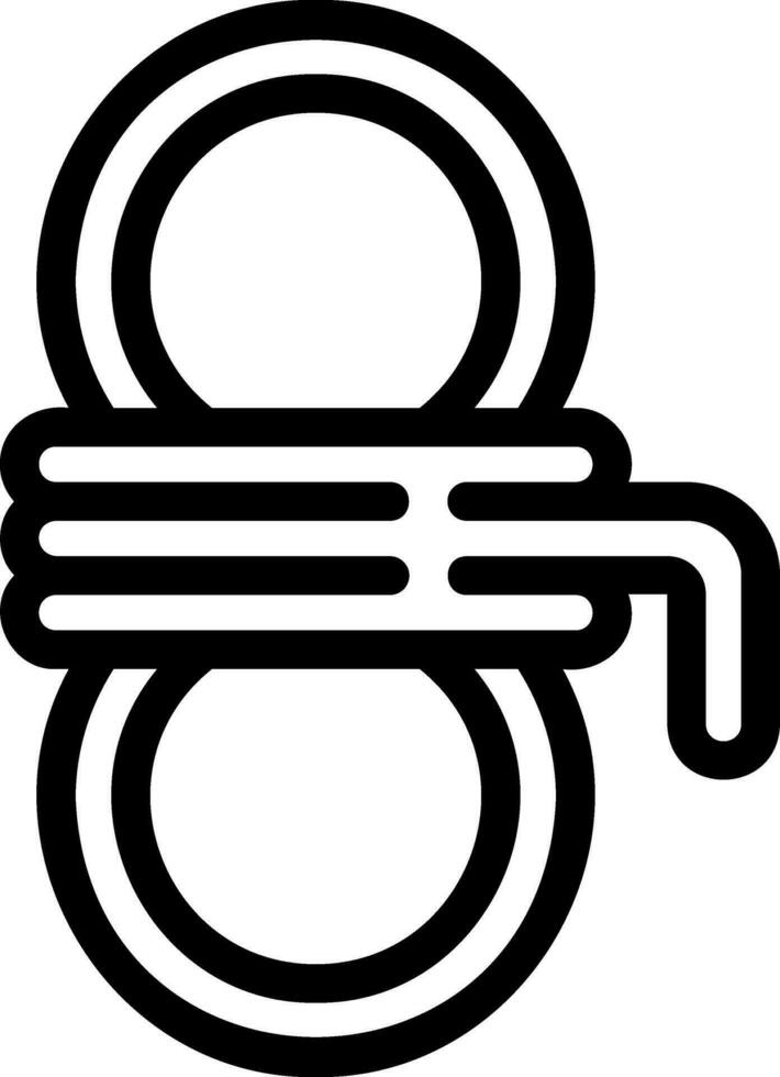 rope line icon vector