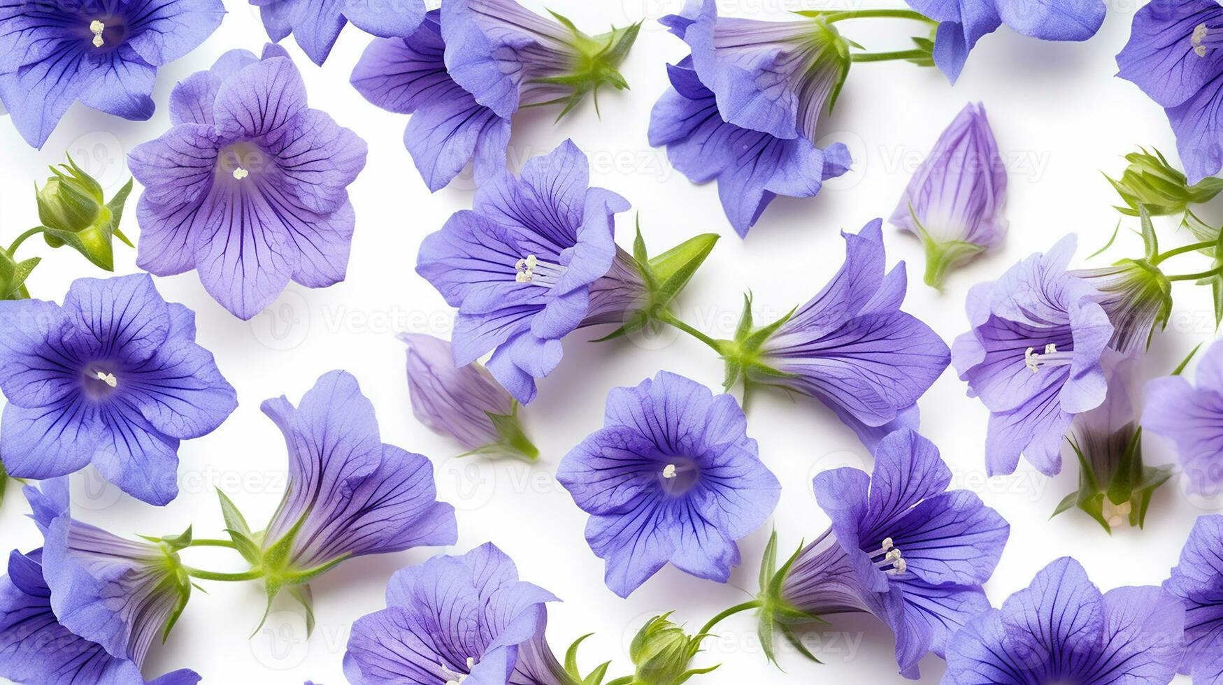 Canterbury flower patterned background. Flower texture background. Generative AI photo