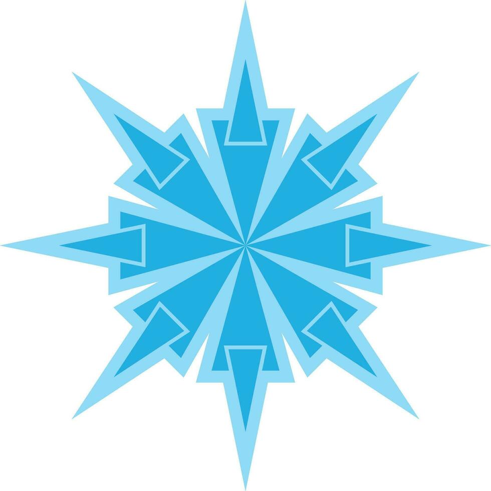 snowflake icon editable vector on white background