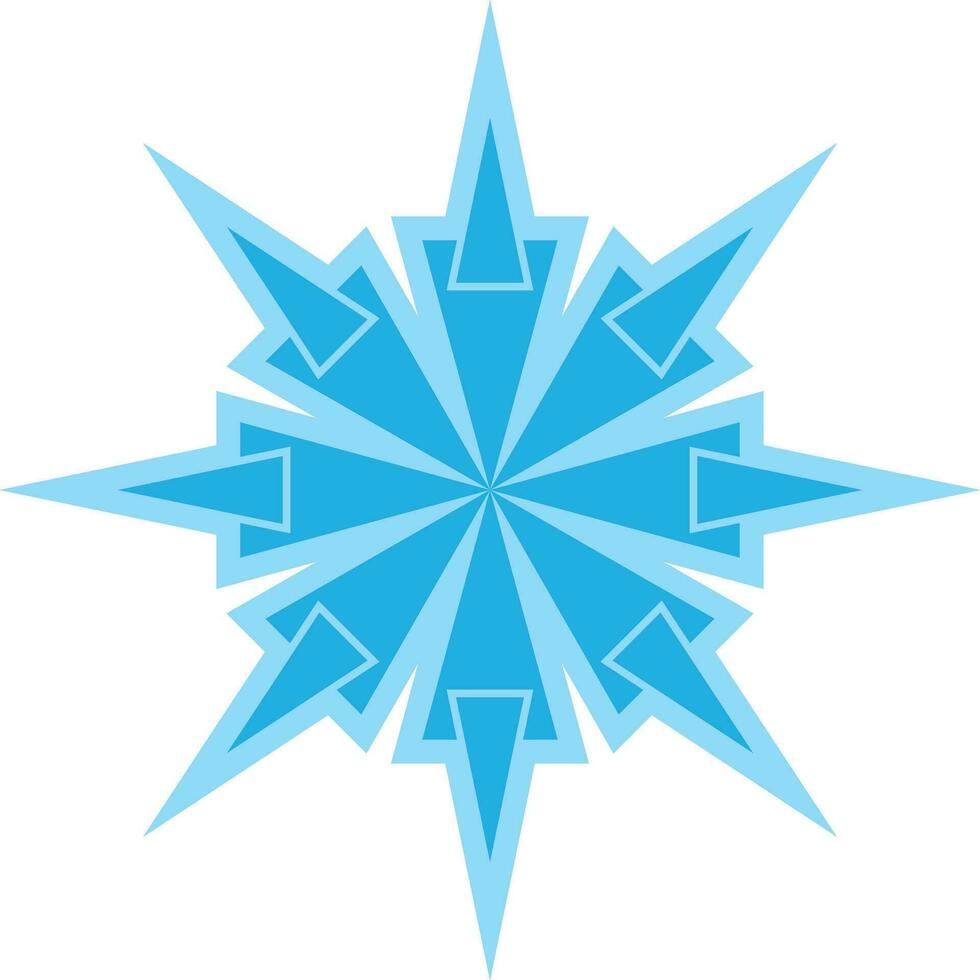 copo de nieve icono editable vector en blanco antecedentes