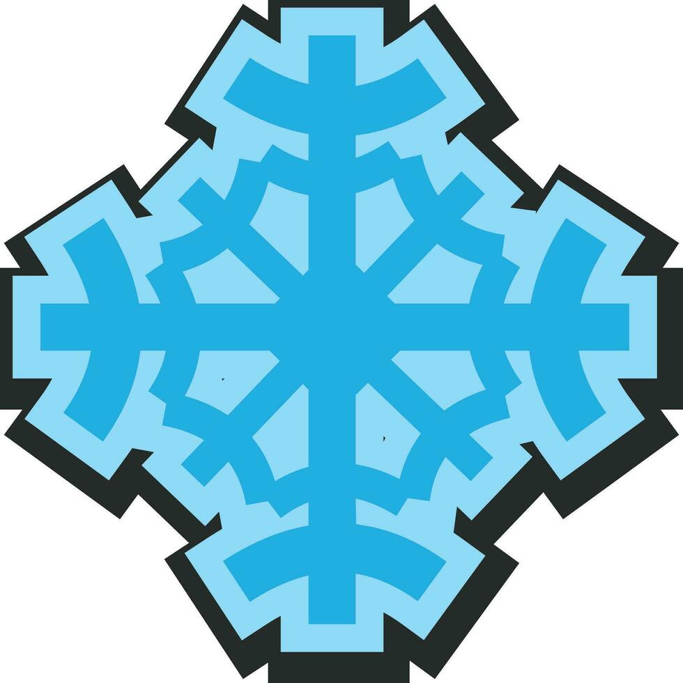 Paper Snowflake vector editable