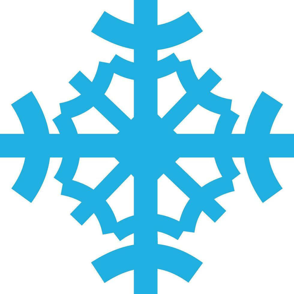 snowflake icon editable vector on white background