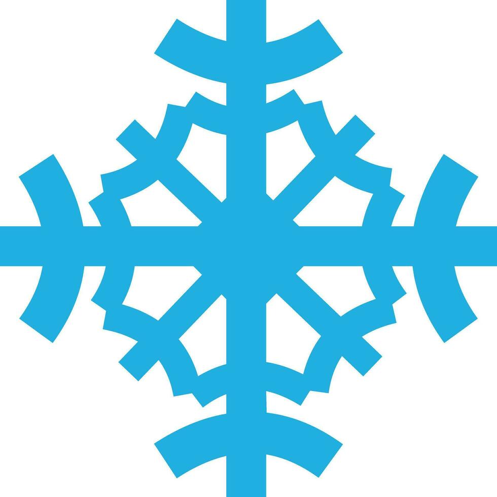 copo de nieve icono editable vector en blanco antecedentes